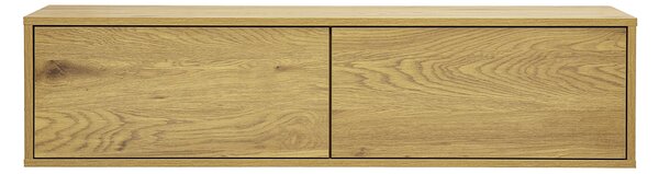 Mobile TV da parete finitura legno chiaro quercia L120 cm FLEXO