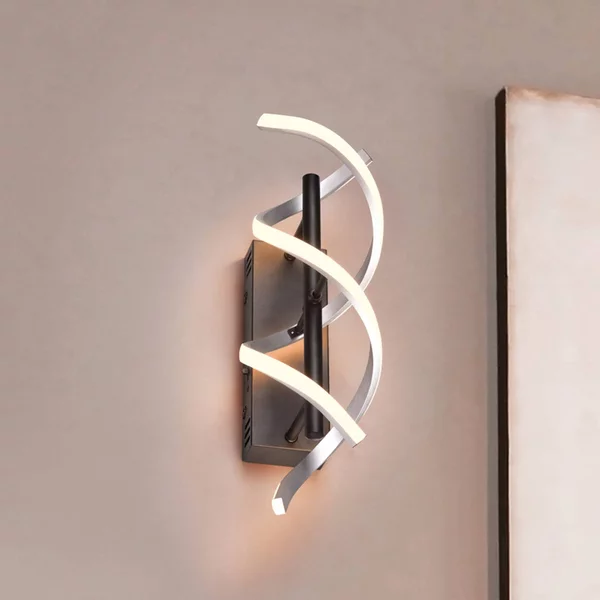 Trio Lighting Applique da parete a LED Sequence, dimmerabile, Alluminio / Grigio / Zincato, Soggiorno / Sala da pranzo, Alluminio, Moderno, Applique a LED