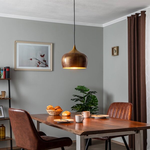 Lampada a sospensione Berceste 211-S Opviq, dimmerabile, Ottone / Oro, Soggiorno / Sala da pranzo, Metallo, Lampada a sospensione