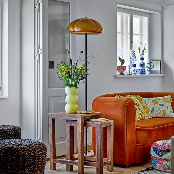 Lampada da terra Bloomingville, Kinoko, Giallo, Soggiorno, Metallo, Scandinavo