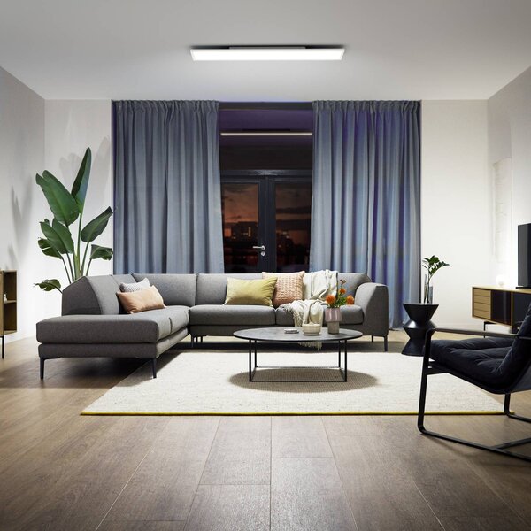 Philips Hue Plafoniera smart Aurelle, dimmerabile, Bianco / Opale, Soggiorno / Sala da pranzo, Metallo, Moderno