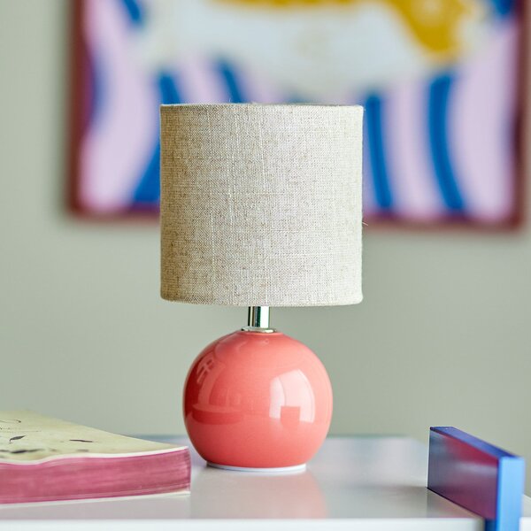 Lampade da tavolo Bloomingville, Valdis, Rosa / Rosé, Soggiorno, Ceramica, Scandinavo