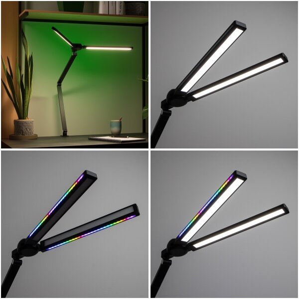 Brilagi - Lampada da tavolo VARIO LED RGB dimmerabile con controllo touch, 18W/230V, 3000-6500K, CRI 96