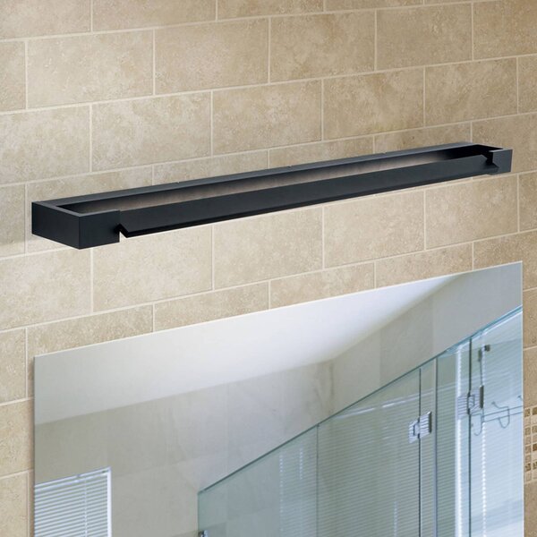 ORION Applique da parete Mariln, Nero, Bagno, Alluminio, Moderno, Applique