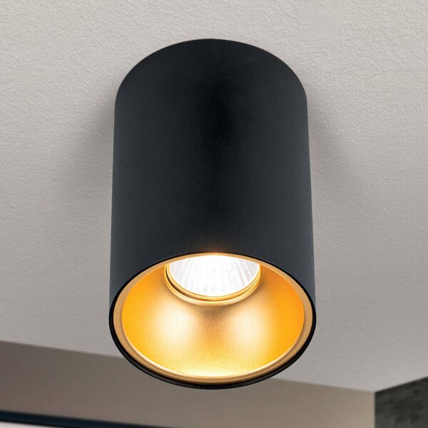 ORION Spot da soffitto Starlight, rotondo, nero dimmerabile, Nero, Soggiorno / Sala da pranzo, Alluminio, Moderno, Faretto