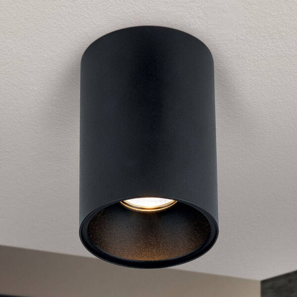 ORION Spot da soffitto Starlight, rotondo, nero dimmerabile, Nero, Soggiorno / Sala da pranzo, Alluminio, Moderno, Faretto