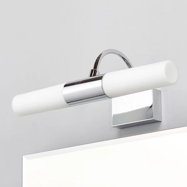Applique da parete Devran Lindby, dimmerabile, Cromo / Argento, Bagno, Metallo, Moderno, Applique
