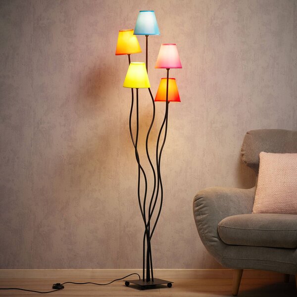 Näve Lampada da terra Colori, Soggiorno / Sala da pranzo, Tessuto / Stoffa / Seta, Giovanile, Lampada da terra