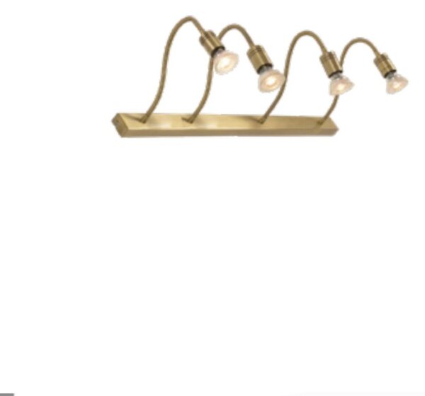 Applique classico illuminando frida ap4 gu10 led metallo orientabile - Illuminando