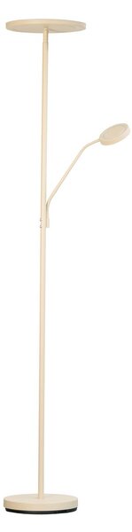 FISCHER & HONSEL Lampada da terra a LED Sorento, dimmerabile, Crema / Ambra, Soggiorno / Sala da pranzo, Metallo, Moderno, Lampada LED da terra