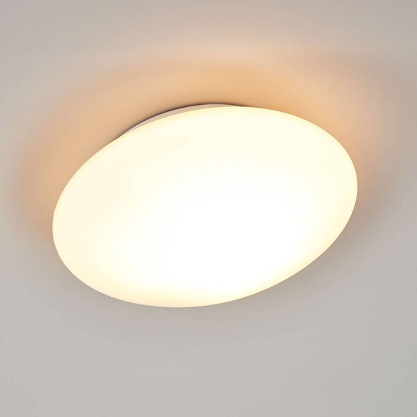 ORION Plafoniera soffitto Alba, dimmerabile, Bianco / Opale, Soggiorno / Sala da pranzo, Vetro, Moderno, Plafoniera