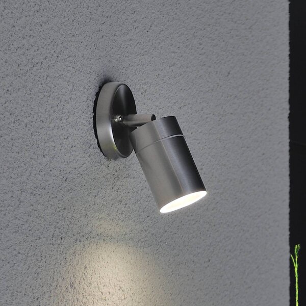 Konstsmide Applique da esterno New Modena, acciaio inox