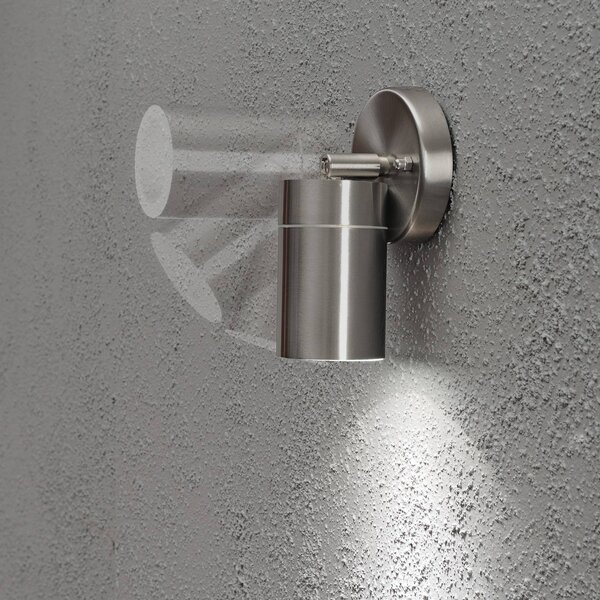 Konstsmide Applique da esterno New Modena, acciaio inox