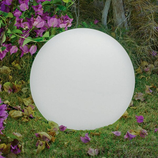 Newgarden Lampada da pavimento Buly, Ø 20 cm Buly, Bianco / Opale, Plastica, Moderno