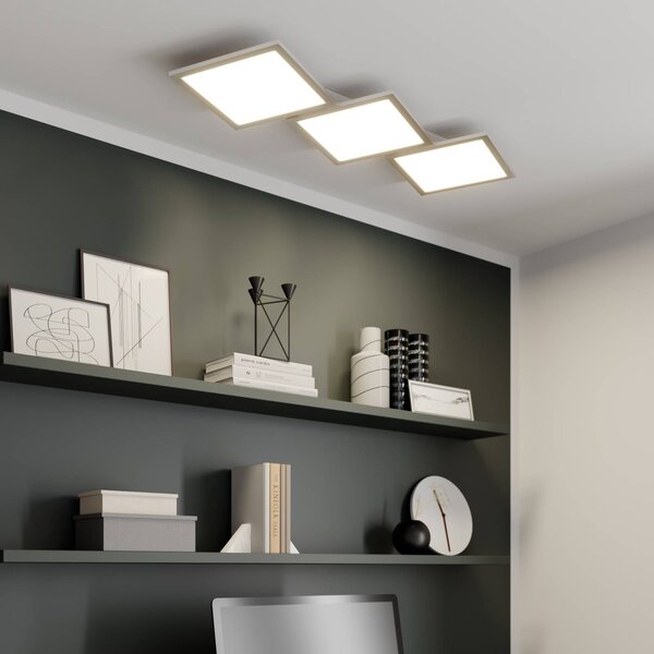 Plafoniera a LED Ilira Lucande, dimmerabile, Alluminio / Grigio / Zincato, Cucina, Alluminio, Moderno, Plafoniera LED