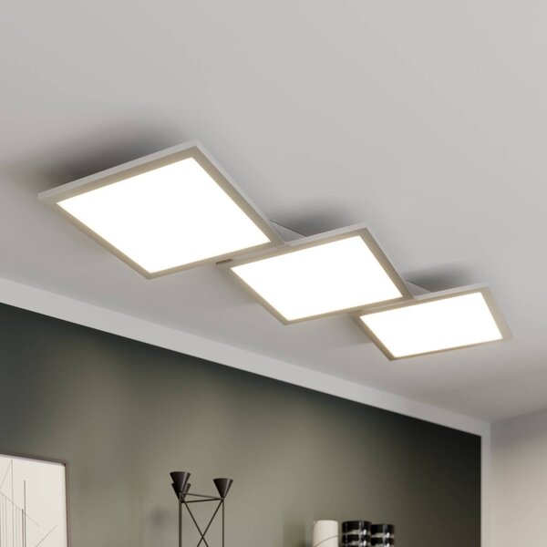 Plafoniera a LED Ilira Lucande, dimmerabile, Alluminio / Grigio / Zincato, Cucina, Alluminio, Moderno, Plafoniera LED