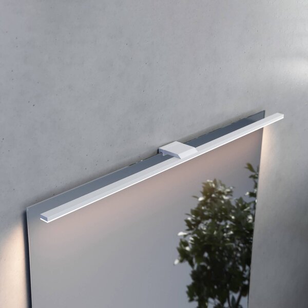 MCJ Applique da parete Triga, Bianco / Opale, Bagno, Alluminio, Moderno, Applique