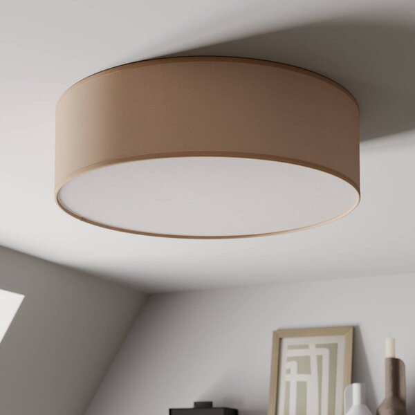 Plafoniera soffitto Rondo TK Lighting, dimmerabile, Crema / Ambra, Camera da letto, Tessuto / Stoffa / Seta, Moderno, Plafoniera