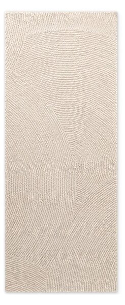 Passatoia colore naturale chiaro in lana tessuta a mano 80x200 cm Calmio – Hanse Home