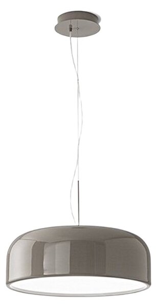 Lampadario metallo perenz velia 8448 to ct led cct biemissione grigio tortora lucido - Perenz