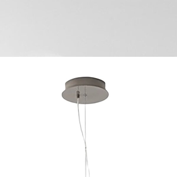 Lampadario metallo perenz velia 8448 to ct led cct biemissione grigio tortora lucido - Perenz
