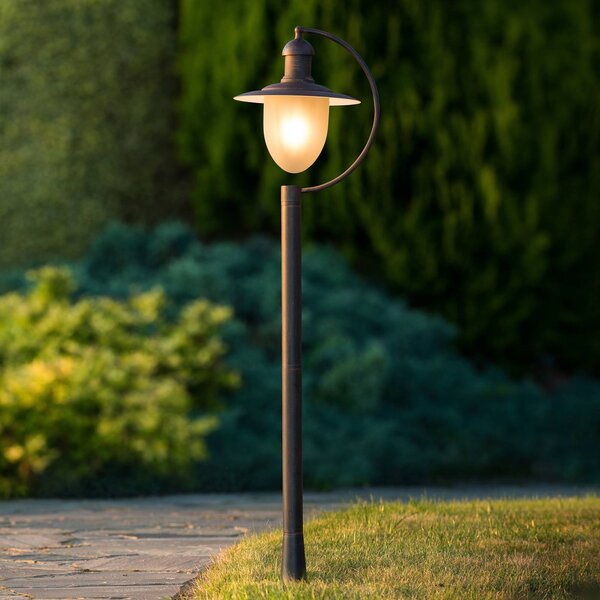 Lucide Lampioncino da giardino Aruba, dimmerabile, Marrone / Ruggine, Metallo, Campagna / Rustiche, Lampada da esterni