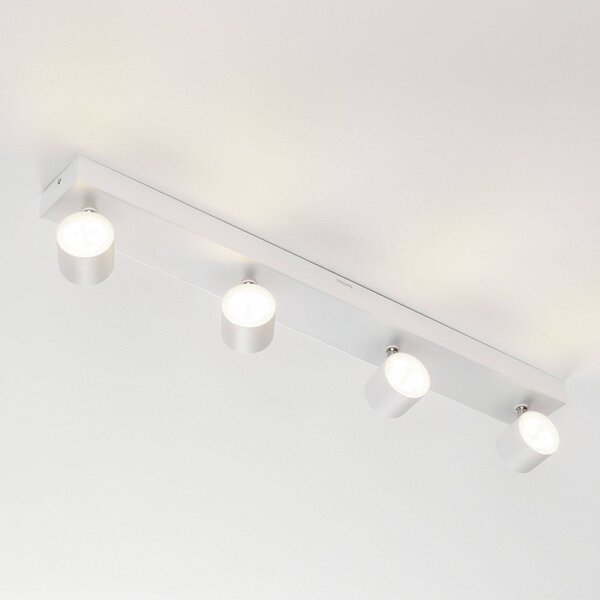 Philips Quadruplo spot LED Star, warmglow, bianco STAR, dimmerabile, Bianco / Opale, Soggiorno / Sala da pranzo, Metallo, Moderno