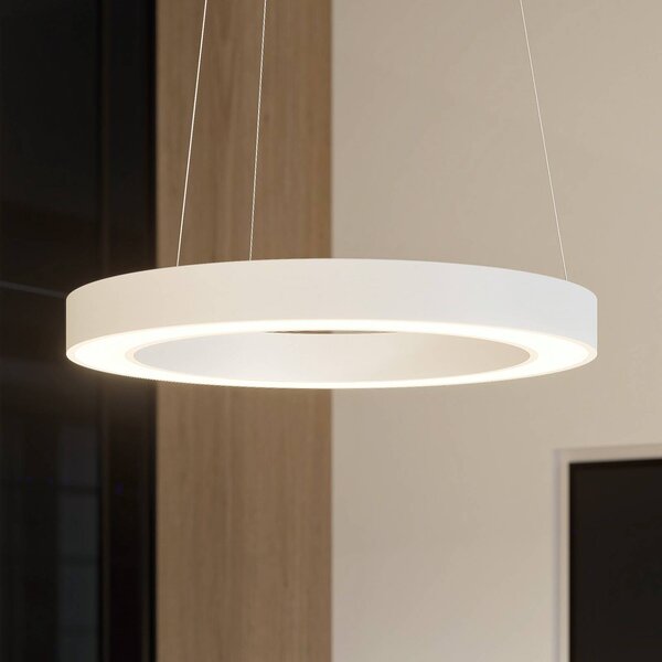 Arcchio Sharelyn lampada LED a sospensione, 80 cm Arcchio, dimmerabile, Bianco / Opale, Cucina, Alluminio, Moderno