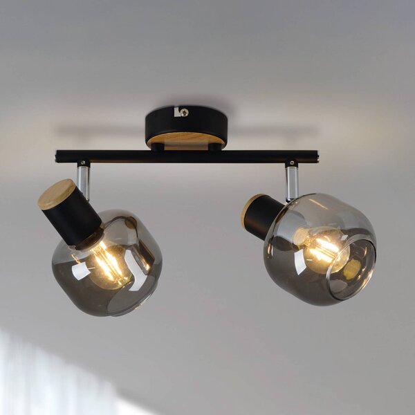 Näve Plafoniera soffitto 1350122, dimmerabile, Nero, Corridoio, Vetro, Moderno, Plafoniera