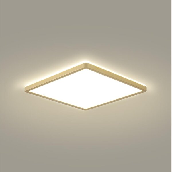 Brilagi - Plafoniera da bagno LED ULTRA SLIM 24W/230V 42x42 cm dorata IP54
