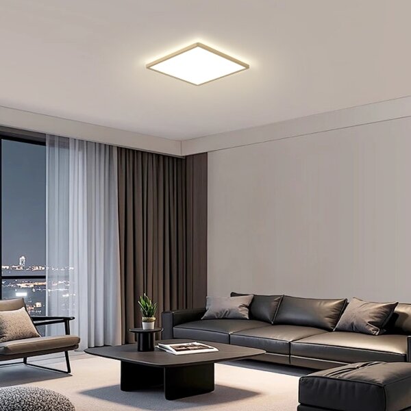 Brilagi - Plafoniera da bagno LED ULTRA SLIM 24W/230V 42x42 cm dorata IP54