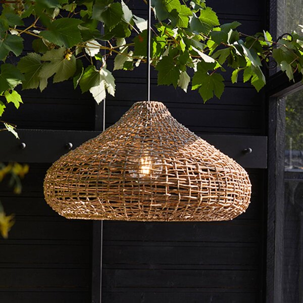 PR Home Mira lampada a sospensione da esterno, Lampakanay, spina, Ø 58 cm, Marrone / Ruggine