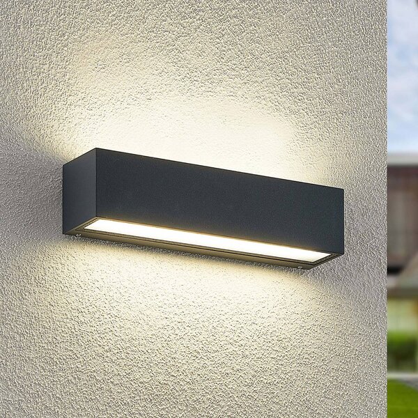 Applique da esterni a LED Lengo Arcchio, Nero, Alluminio, Moderno, Applique LED da esterni