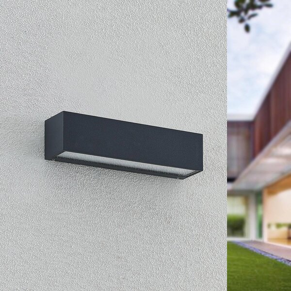 Applique da esterni a LED Lengo Arcchio, Nero, Alluminio, Moderno, Applique LED da esterni