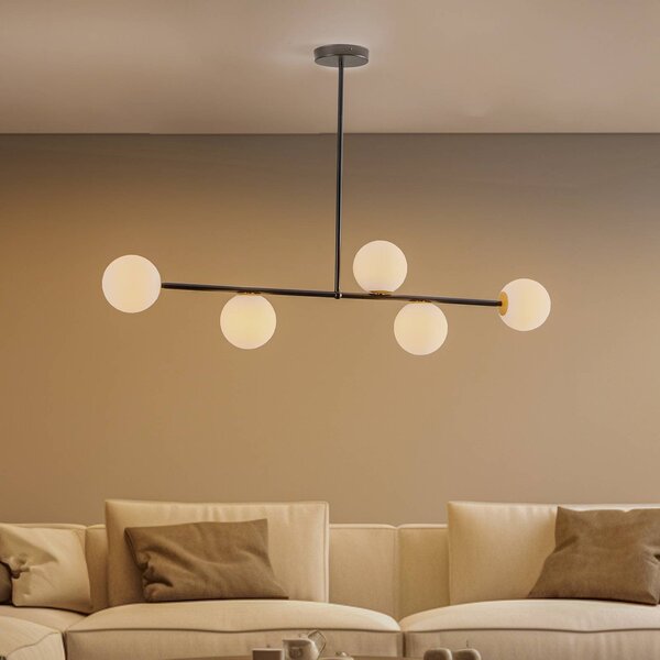 Lampada a sospensione Gama 5 SIGMA, dimmerabile, Nero, Soggiorno / Sala da pranzo, Metallo, Moderno, Lampada a sospensione