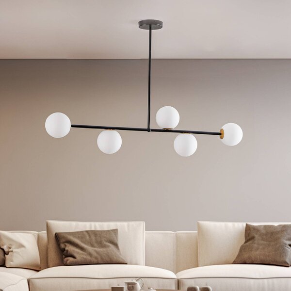 Lampada a sospensione Gama 5 SIGMA, dimmerabile, Nero, Soggiorno / Sala da pranzo, Metallo, Moderno, Lampada a sospensione