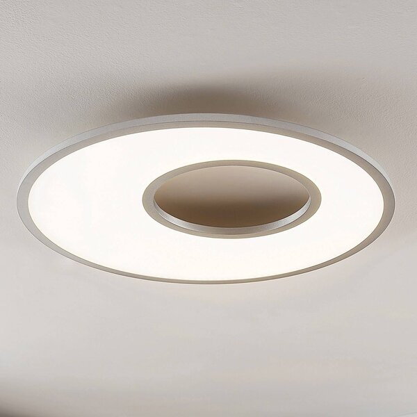 Plafoniera a LED Durun Lucande, dimmerabile, Alluminio / Grigio / Zincato, Cucina, Plastica, Moderno, Plafoniera LED