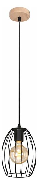 Lampadario a cavo 1xE27/60W/230V nero