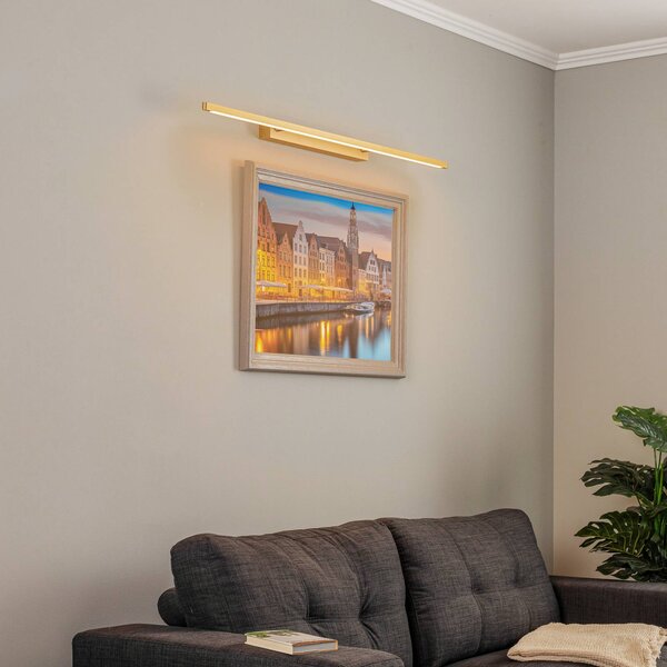 Quitani Talon Lampada LED per quadri in ottone anodizzato Quitani, dimmerabile, Ottone / Oro, Corridoio, Alluminio, Moderno, Applique