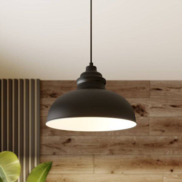 Lampada a sospensione Cliona Lindby, dimmerabile, Nero, Soggiorno / Sala da pranzo, Metallo, Moderno, Lampada a sospensione