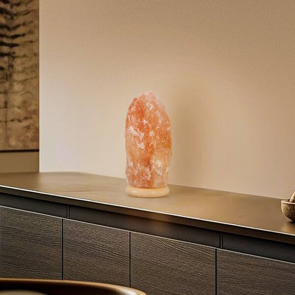 Envostar Harmony lampada di sale base naturale 30-35 cm, Rosso, Soggiorno / Sala da pranzo, Pietra, Lampada da tavolo