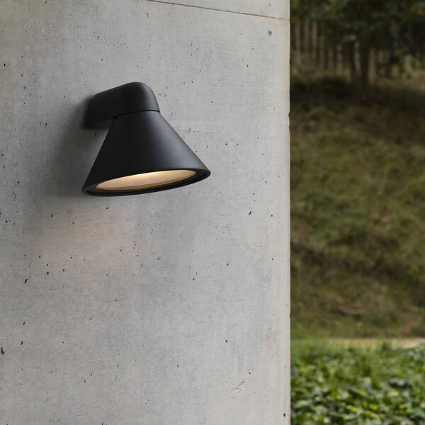 FARO BARCELONA Applique da esterni Pals, dimmerabile, Nero, Alluminio, Moderno, Applique da esterni