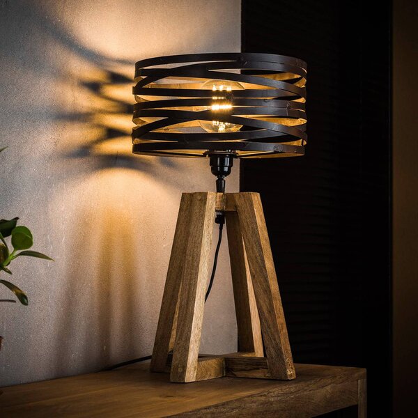 ZIJLSTRA Lampada da tavolo Crossround, Marrone / Ruggine, Soggiorno / Sala da pranzo, Metallo, Vintage, Lampada da tavolo