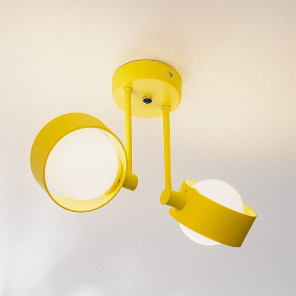 Plafoniera soffitto Mado Argon, dimmerabile, Giallo / Arancione, Soggiorno / Sala da pranzo, Metallo, Moderno, Plafoniera