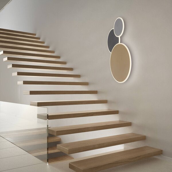 Q-Smart-Home Plafoniera smart Q-Piato, dimmerabile, Multicolore, Soggiorno / Sala da pranzo, Metallo, Moderno