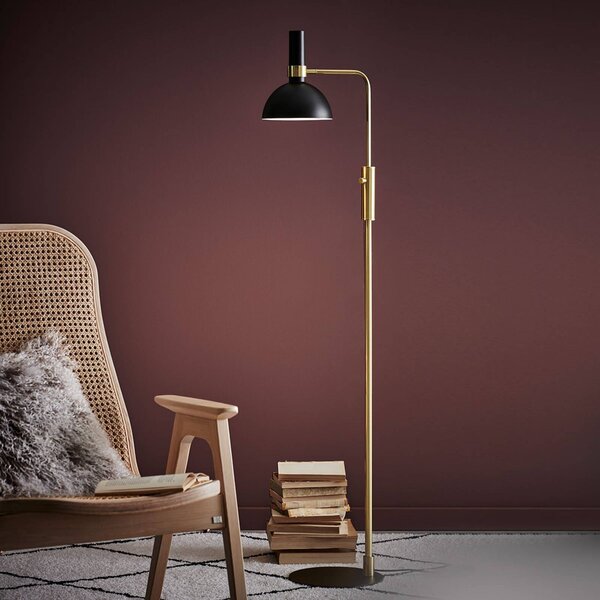 Markslöjd Lampada da terra Larry, dimmerabile, Nero, Soggiorno / Sala da pranzo, Metallo, Moderno, Lampada da terra