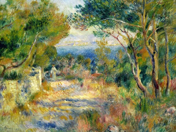 Riproduzione L'Estaque 1882, Pierre Auguste Renoir