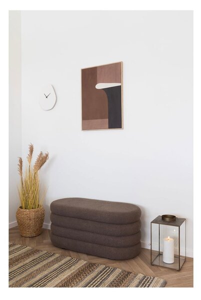 Panca marrone in tessuto bouclé Dartford - House Nordic