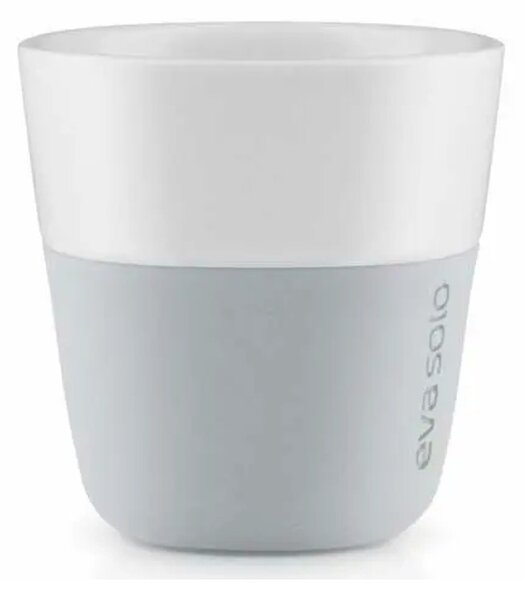 Eva Solo Bicchiere da Caffè Espresso 2pz Marble Grey 80ml Porcellana Guaina Silicone