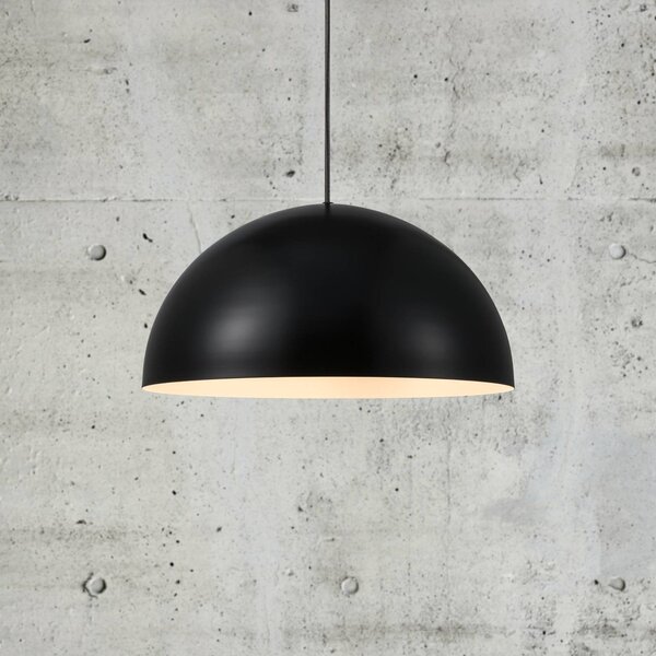 Nordlux Lampada a sospensione Ellen, dimmerabile, Nero, Soggiorno / Sala da pranzo, Metallo, Scandinavo, Lampada a sospensione